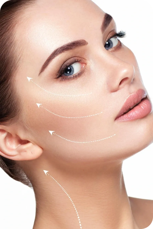 Girl's face in detail