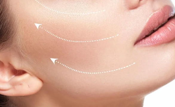 Closeup image of a girl with flawless face